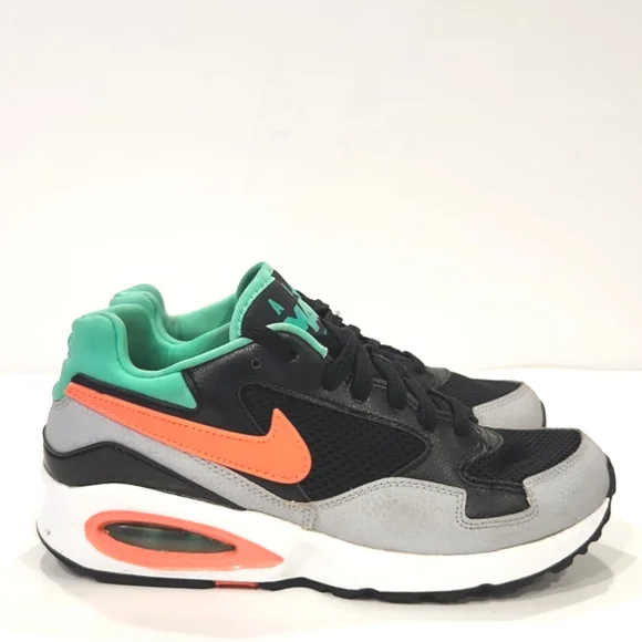 Nike Air Max St Trainers Black, Hot Lava, Mint Green Athletic Women's  7 EUC! - Picture 3 of 15